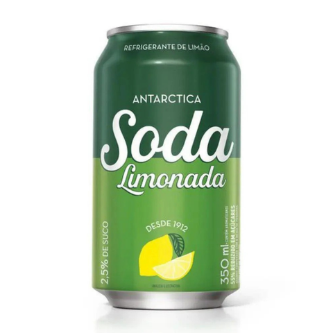Refrigerante Limonada Soda Antarctica Lata 350Ml