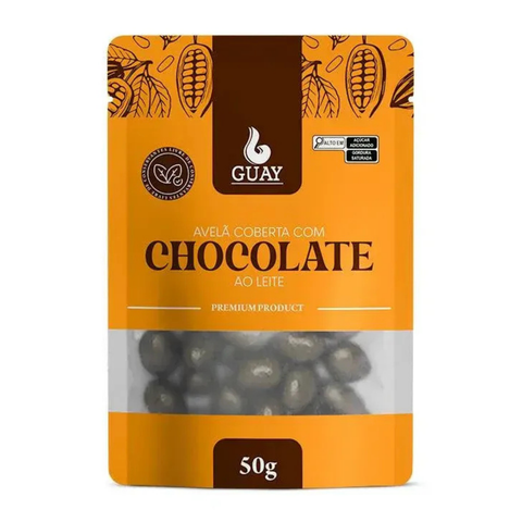 Drageado de Avelã com Chocolate ao Leite Guay 50g