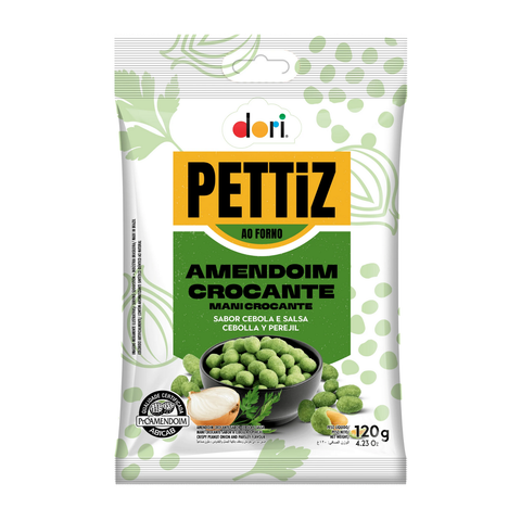 Amendoim Crocante Cebola e Salsa Pettiz 120g