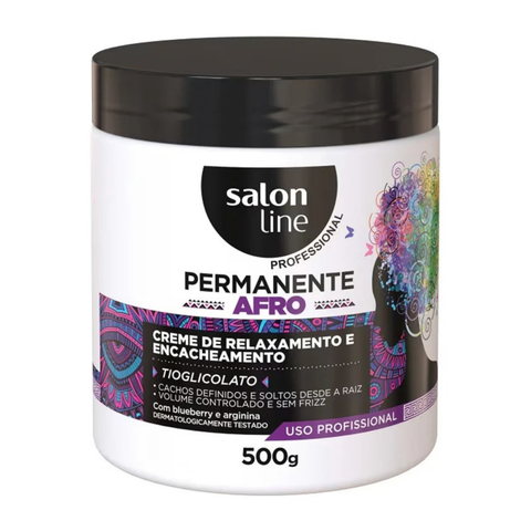 Creme de Relaxamento Permanente Afro Salon Line 500g