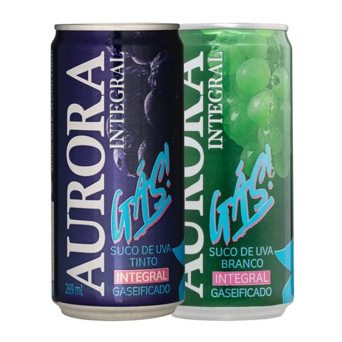 Suco de Uva Com Gás Aurora 269ml - Sabores