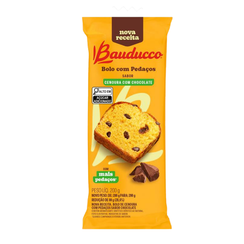 Bolo Bauducco Cenoura c/ Chocolate Unidade 200G