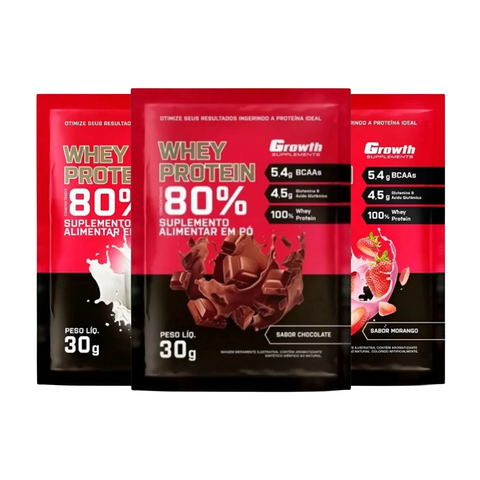 Sachê Dose Whey Protein Concentrado 30gr - Growth Supplements