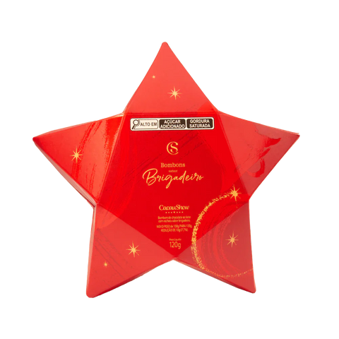Estrela com Bombons ao Leite Cacau Show 120g - MEUBRASILONLINE