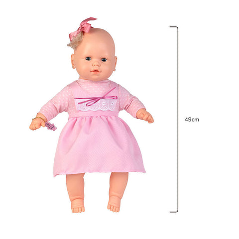 Boneca Bebezinho Vestido Rosa 49 cm - Estrela