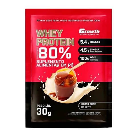 Sachê Dose Whey Protein Concentrado 30gr - Growth Supplements