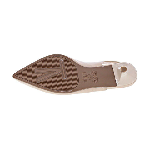 Vizzano 1122-806 Slingback de Salto Baixo em Napa Bege