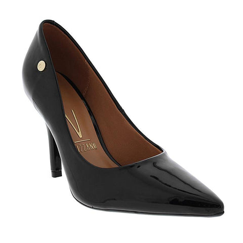 Vizzano 1184-1101 Pointy Toe Pump in Black Patent