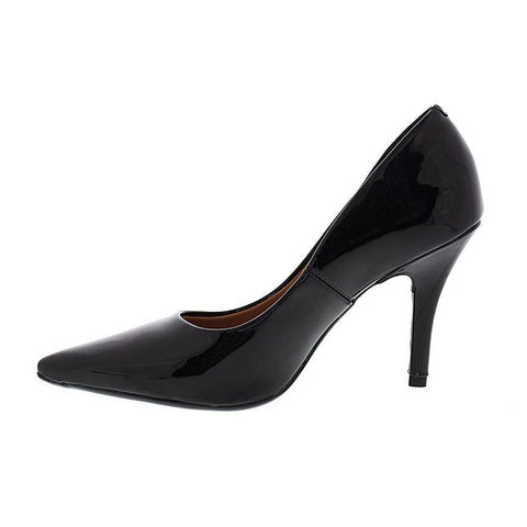 Vizzano 1184-1101 Pointy Toe Pump in Black Patent