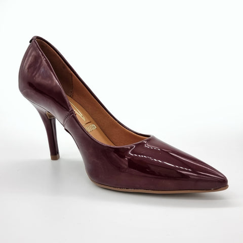 Vizzano 1184-1101 Pointy Toe Pump in Wine Patent