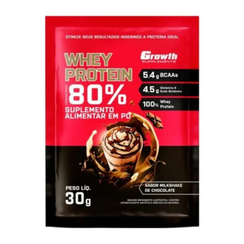 Sachê Dose Whey Protein Concentrado 30gr - Growth Supplements