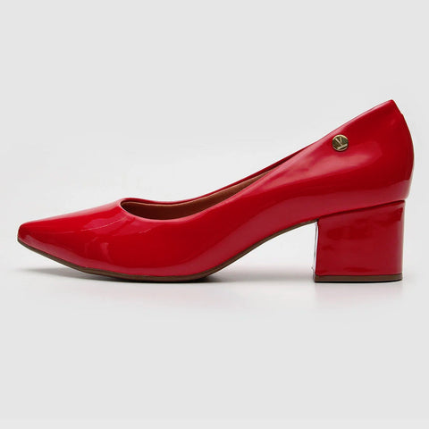 Vizzano 1220-315 Block Heel Pump in Red Patent