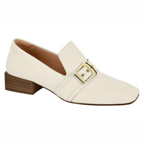 Vizzano 1445-102 Square Toe Loafer in Off White Napa
