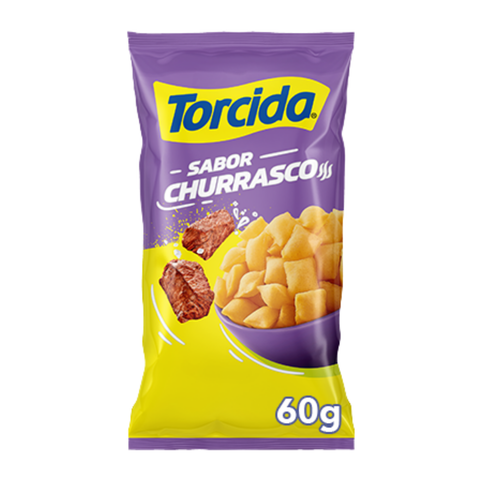 Salgadinho TORCIDA® Churrasco 3x60Gr.