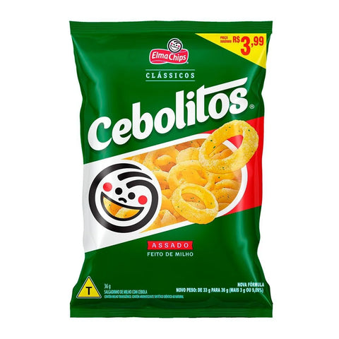Salgadinho Cebolitos 36g - Elma Chips