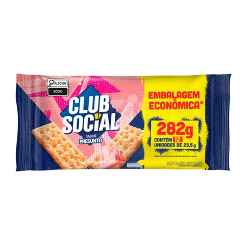 Biscoito Club Social Presunto 288g