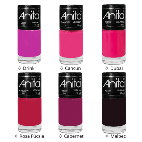 Esmaltes Anita - Cores