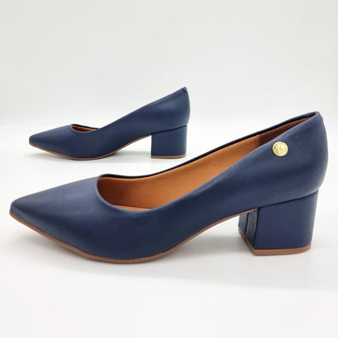 Vizzano 1220-315 Block Heel Pump in Navy Napa
