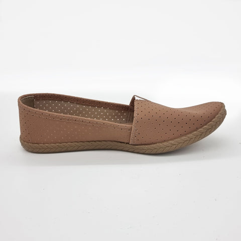 Moleca 5287-200 Slip-on Flat in Nude