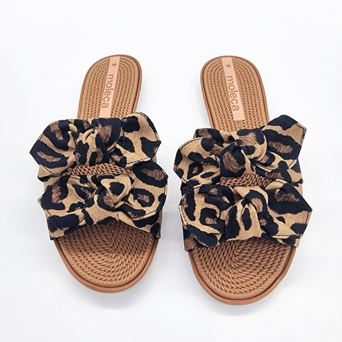 Moleca 5297-424 Slip-on Sandal in Multi Camel