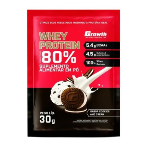 Sachê Dose Whey Protein Concentrado 30gr - Growth Supplements