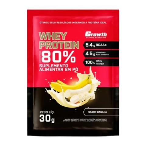 Sachê Dose Whey Protein Concentrado 30gr - Growth Supplements
