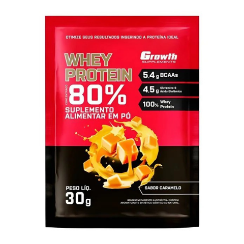 Sachê Dose Whey Protein Concentrado 30gr - Growth Supplements