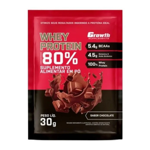 Sachê Dose Whey Protein Concentrado 30gr - Growth Supplements