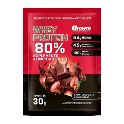 Sachê Dose Whey Protein Concentrado 30gr - Growth Supplements