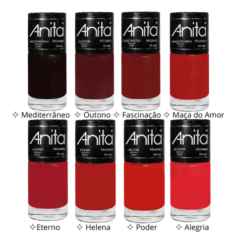 Esmaltes Anita - Cores