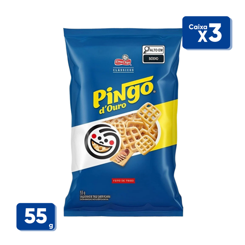 Salgadinho Pingo D'ouro Picanha Elma Chips 3x55g