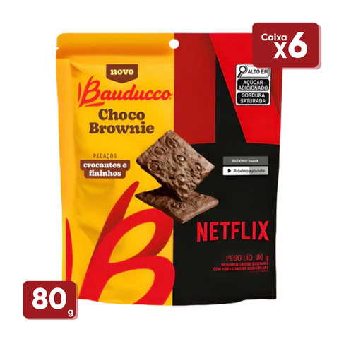 Choco Brownie Bauducco Netflix 6x80g