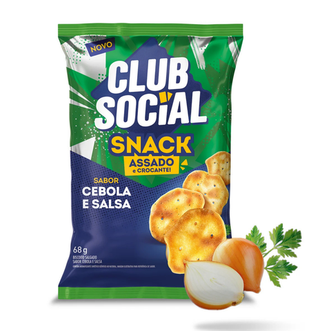 Salgadinho Club Social Snack Assado Cebola E Salsa 68g