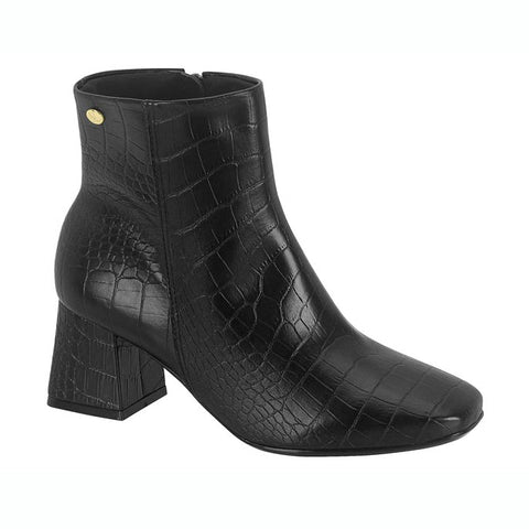 Vizzano 3098-100 Block Heel Boot in Black Croc