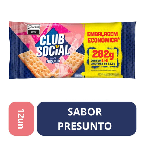 Biscoito Club Social Presunto 288g