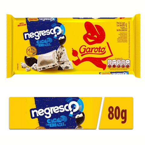Chocolate Garoto Branco Negresco 3x80g