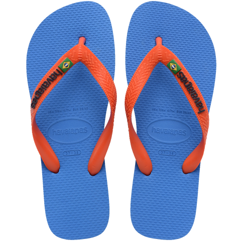 Chinelo Havaianas Brasil Logo Azul