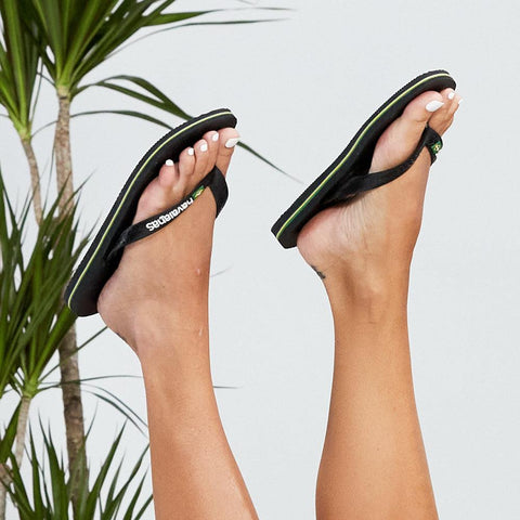 Chinelo Havaianas Brasil Logo Preto