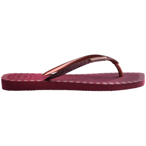Chinelo Havaianas Slim Square Glitter Contour