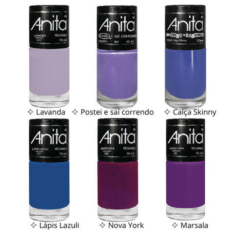 Esmaltes Anita - Cores