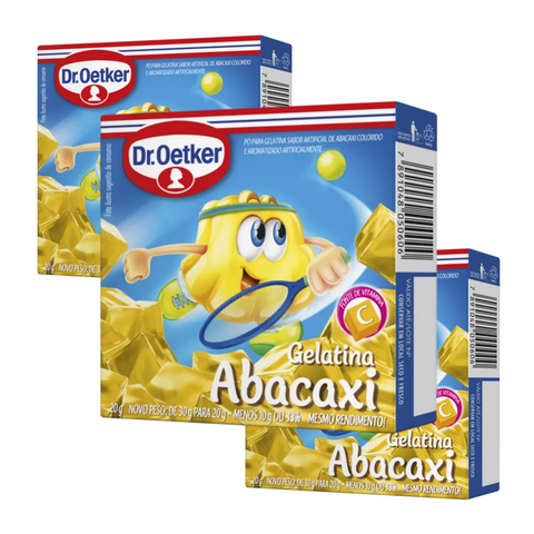 Gelatina Dr. Oetker Tradicional 3x20g - Sabores