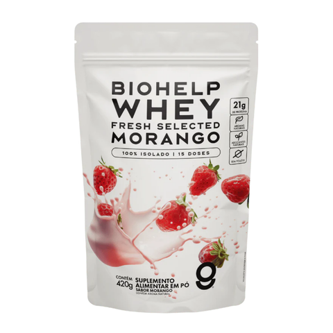 Whey Isolado Morango - BioHelp
