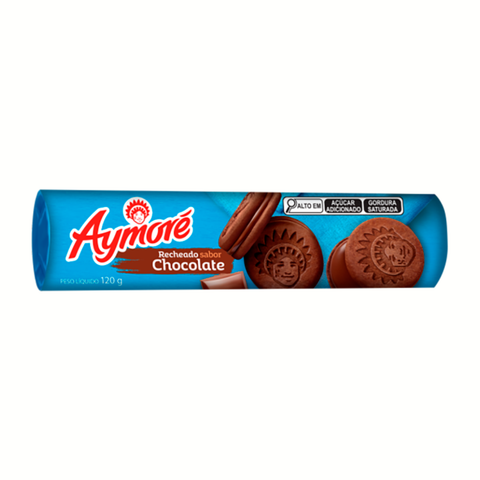 Biscoito Recheado Aymoré 120g - Chocolate