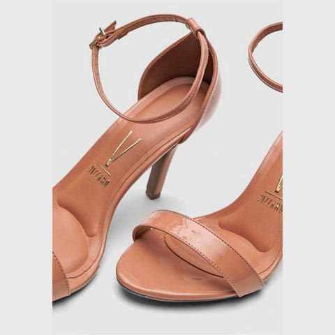 Vizzano 6249-452 High Heel Sandal in Nude Patent