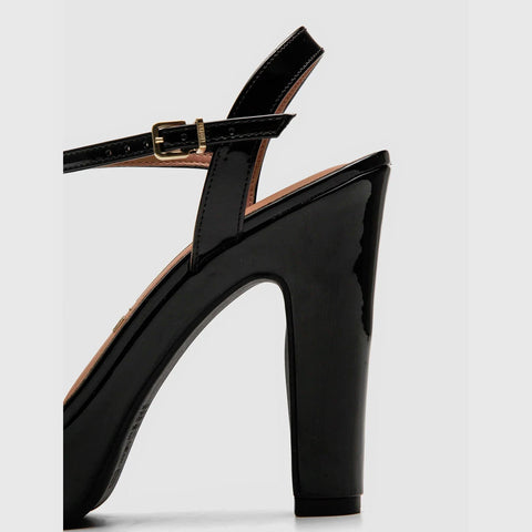 Vizzano 6292-200 High Heel Platform Sandal in Black Patent