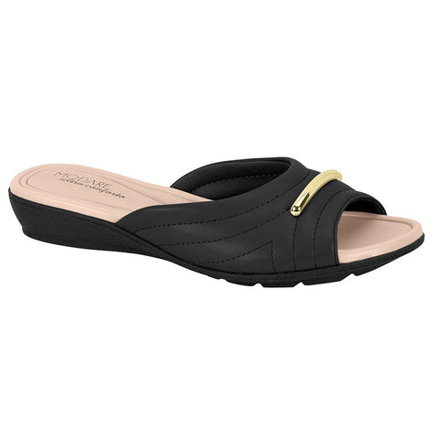 Modare 7127-246 Slip-on Flat Sandal in Black
