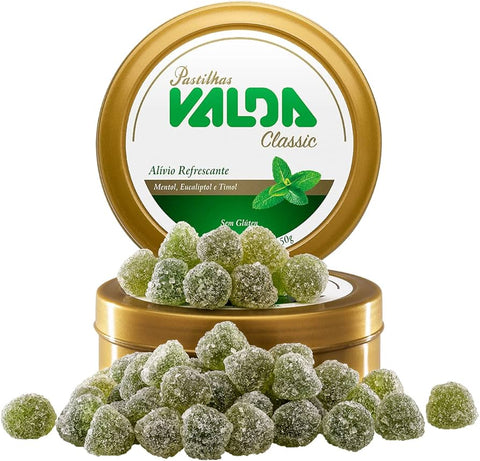 Valda Classic Pastilhas Sabor Mentol Eucaliptol E Timol 50Gr.