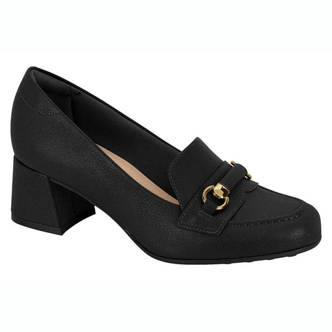Modare 7373-118 Block Heel Loafer in Black Napa