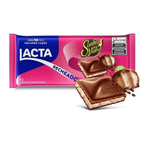 Chocolate Lacta Sonho De Valsa Recheado 3x98g