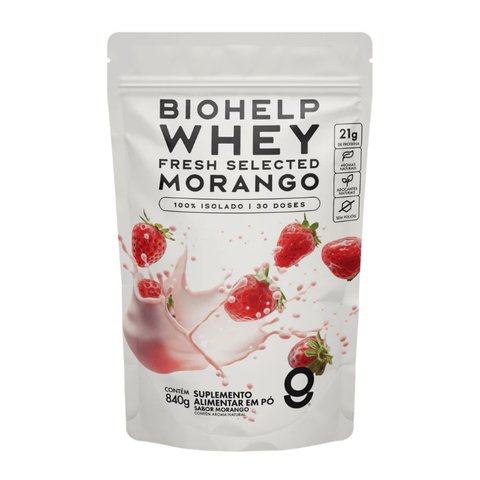 Whey Isolado Morango - BioHelp